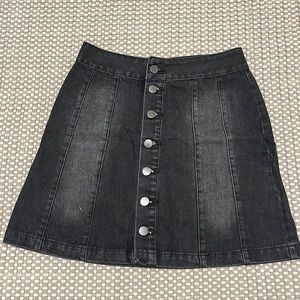 Pacsun Denim Button Skirt